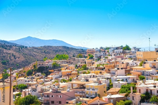 Obraz Typical cretan village..