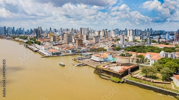 Obraz Belém do Pará. Aerial view of the city and the Guamá River