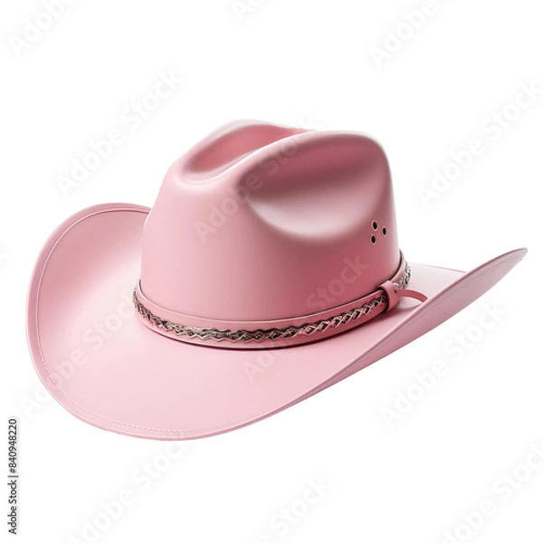 Obraz pink hat isolated on white background