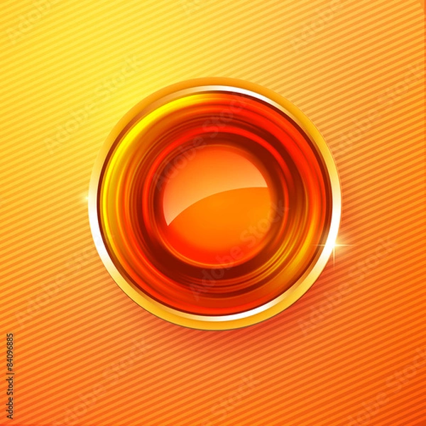 Obraz Hot colors abstract circle medal