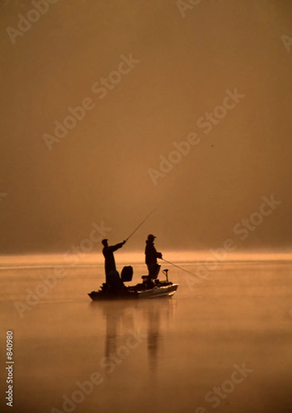 Obraz dwóch przyjaciół łowiących ryby
