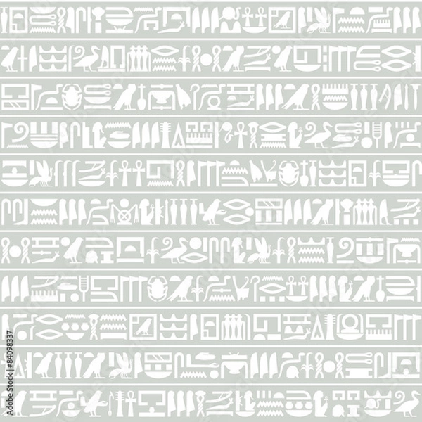 Obraz Ancient Egyptian hieroglyphic decorative background horizontal