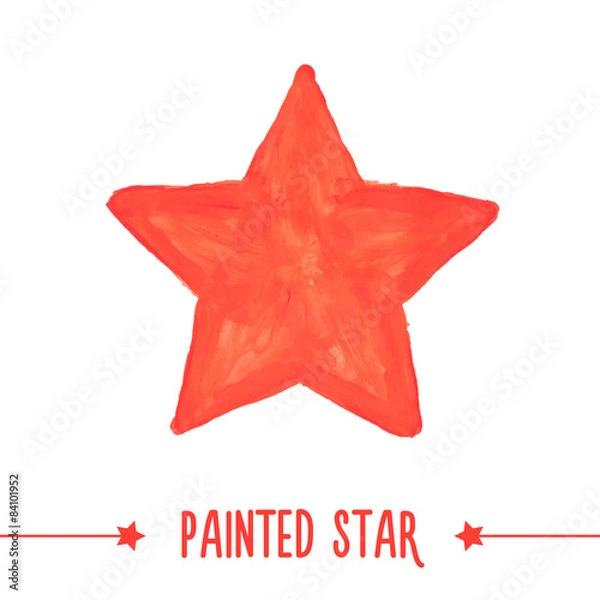 Fototapeta Painted star.