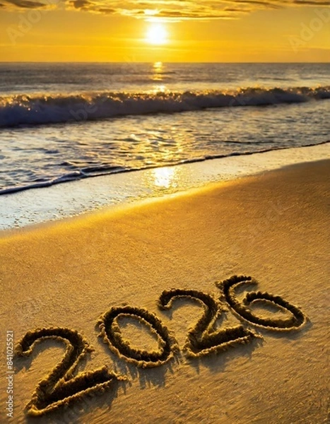 Fototapeta Happy new year 2026 background new year holidays card.