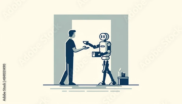 Obraz Tech Industrial Science and Vector Art Illustrations Wallpaper HD Background