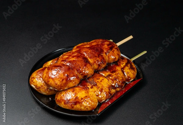 Obraz 3本の焼きまんじゅう