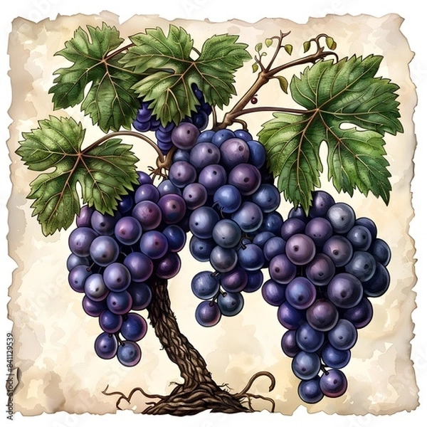 Fototapeta Towering Grape Vine Symbolizing Growth and Potential