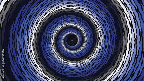Fototapeta Abstract spiral spinning round vortex style minimalist deep data background.