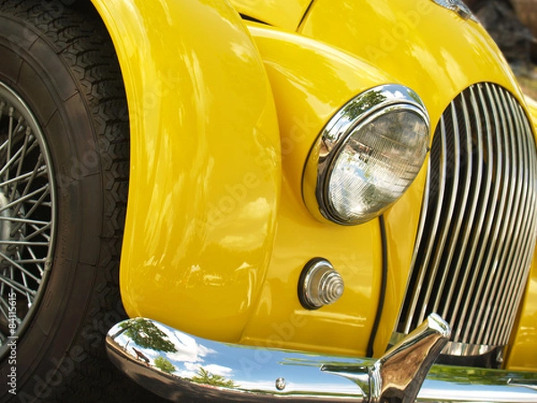 Obraz 1966 Yellow Morgan Plus Four Front End