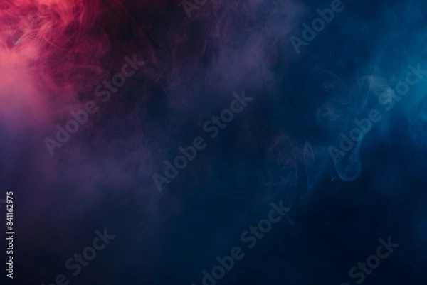 Obraz Ethereal Smoke Effect In Blue And Red