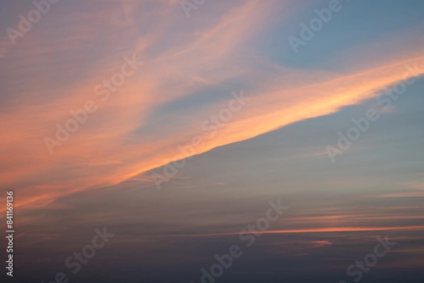Obraz sunset sky with clouds