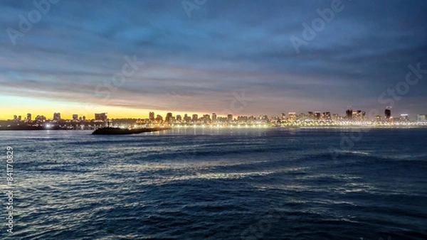 Obraz sunset over the river