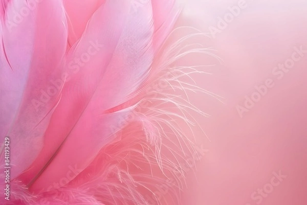 Fototapeta Soft Pink Feather Texture Background