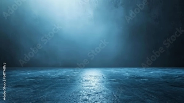 Fototapeta Create a blue background with gradient mesh and soft lighting, offering a smooth and professional look for business presentations.