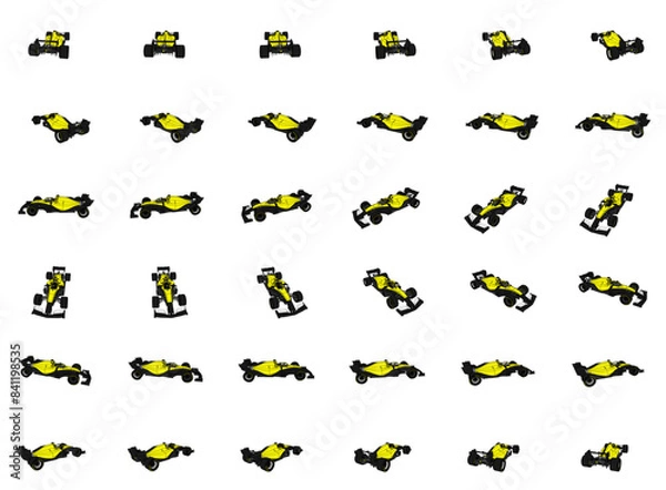 Obraz F1 Car Vector Pack - 1