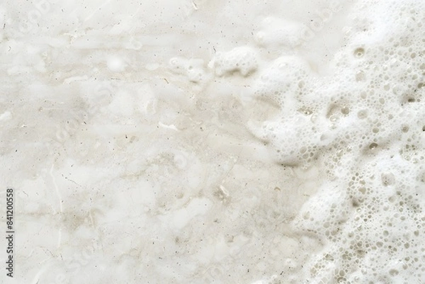 Fototapeta White Travertine Marble Background With Foam