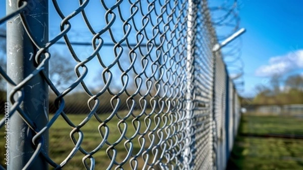 Fototapeta A reinforced barrier protecting against unauthorized access and data breaches.