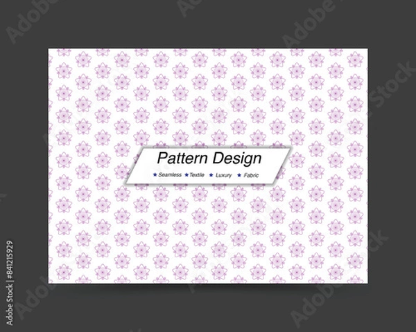 Obraz Unique and innovative pattern design template. Formal and futuristic vector pattern design. 