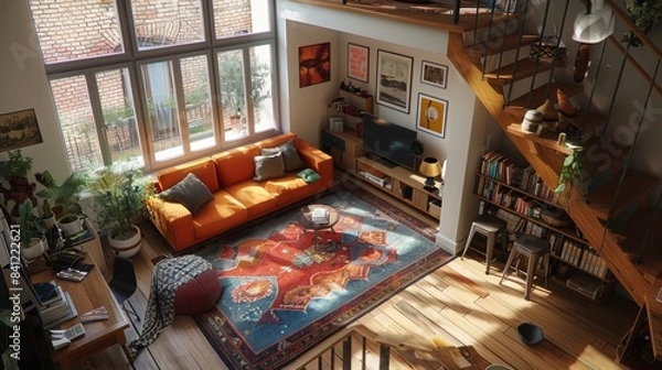 Fototapeta Students Settling into New Apartmen