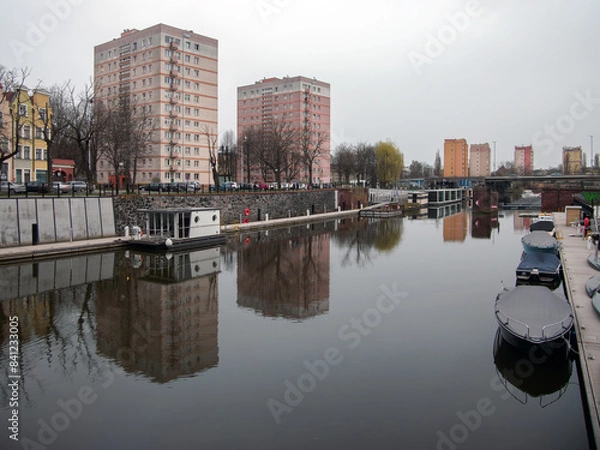 Obraz River canal in the city