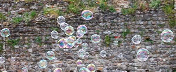 Obraz soap bubbles flying in the air