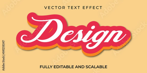 Obraz  Editable text style effect and colorful Design.