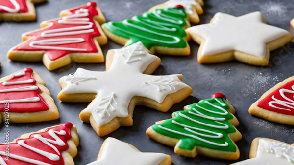 Obraz Christmas cookies on a table