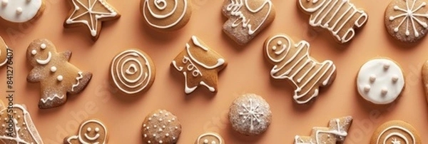 Obraz National Gingerbread Day concept with copy space area for text 