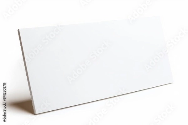 Fototapeta A blank white foam core sign rectangular board template