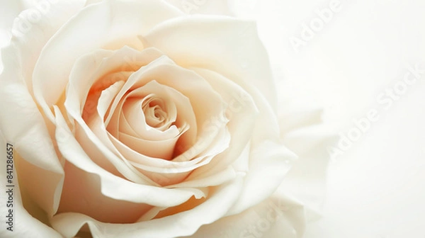 Obraz white rose close up