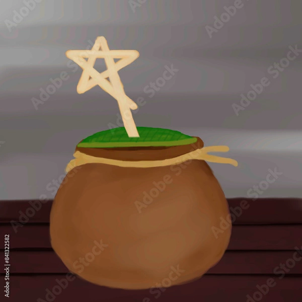 Fototapeta pot for boiling medicinal concoctions