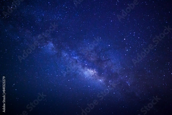 Fototapeta The center of Milky way galaxy with stars and space dust in the universe