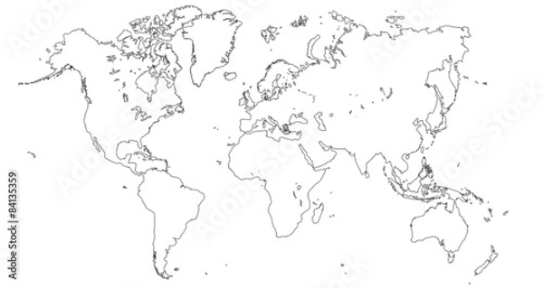 Obraz world map