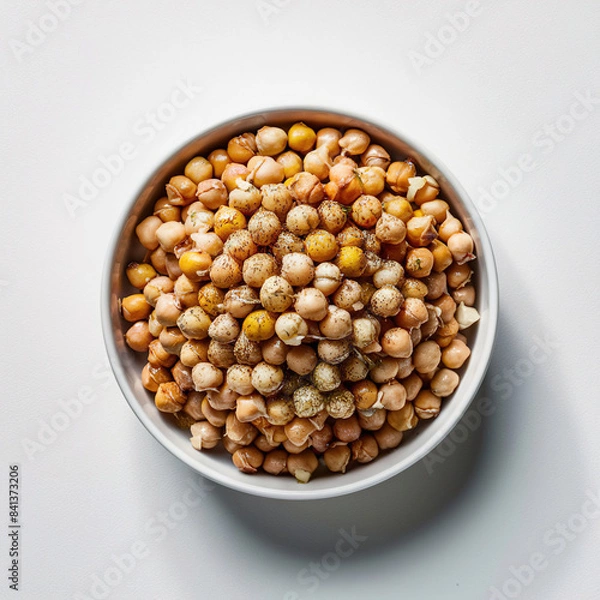 Fototapeta chickpeas in a round bowl
