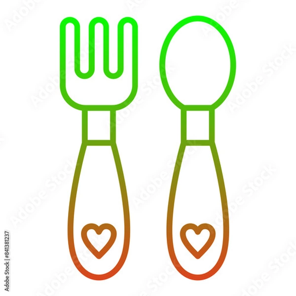 Obraz Baby cutlery Icon