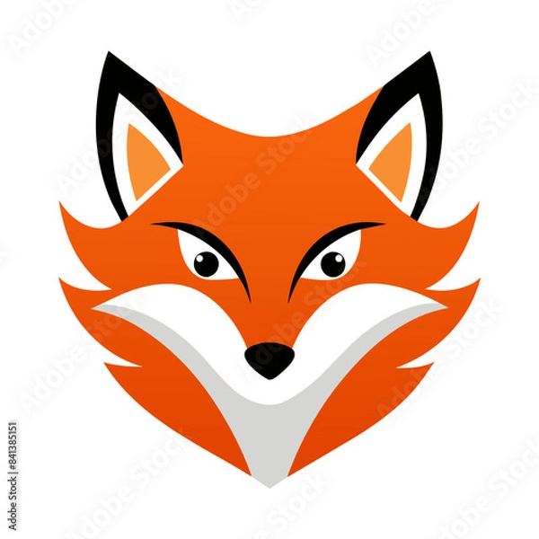 Fototapeta Fox Face Logo Vector Illustration