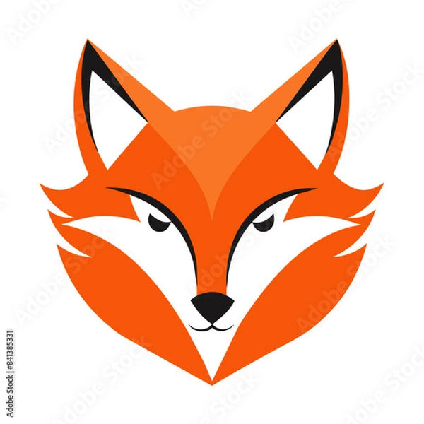 Fototapeta Fox Face Logo Vector Illustration
