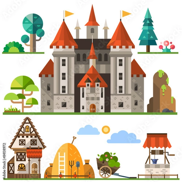 Obraz Medieval kingdom element