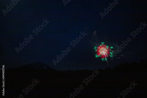 Fototapeta 富士山の花火大会