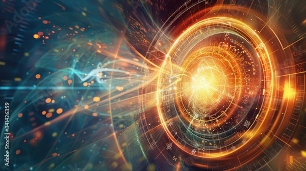 Fototapeta Information symbol, potential. Generative AI