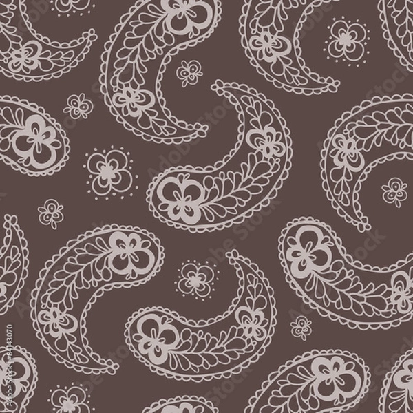 Fototapeta Pattern with decorative snowflakes
