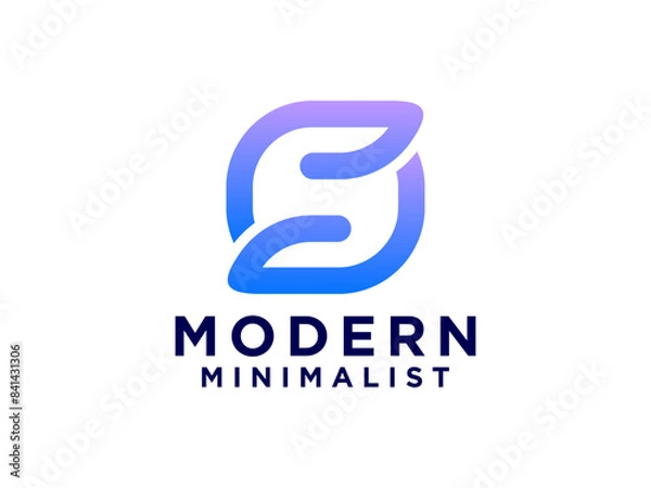 Fototapeta Letter S logo design template elements.