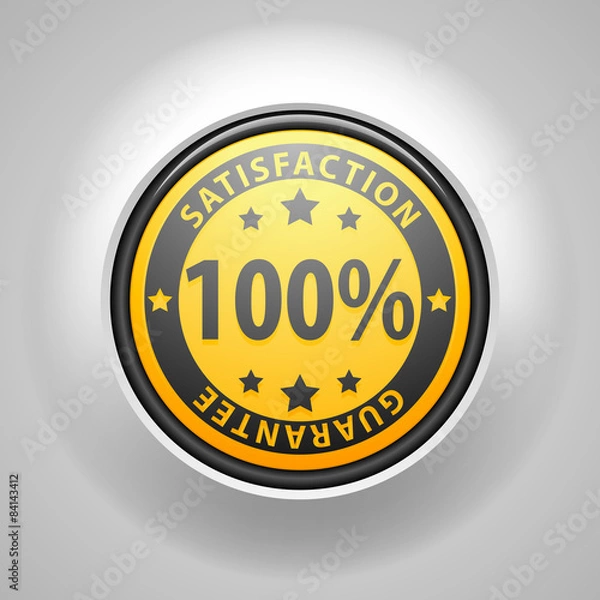 Obraz 100% satisfaction guarantee,