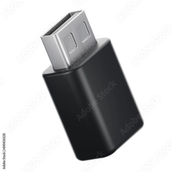 Fototapeta 3d rendering usb drive icon. Gadget and technology concept