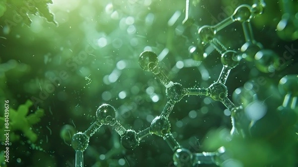 Fototapeta Breakthrough in Sustainable Energy Storage with Eco-Friendly Biodegradable Battery Materials and Nature-Inspired Design