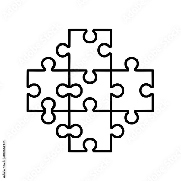 Fototapeta Puzzle icon