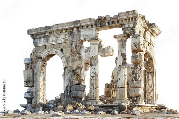 Obraz Ancient Ruins of Lost Civilizations Revealed Isolated on Transparent Background