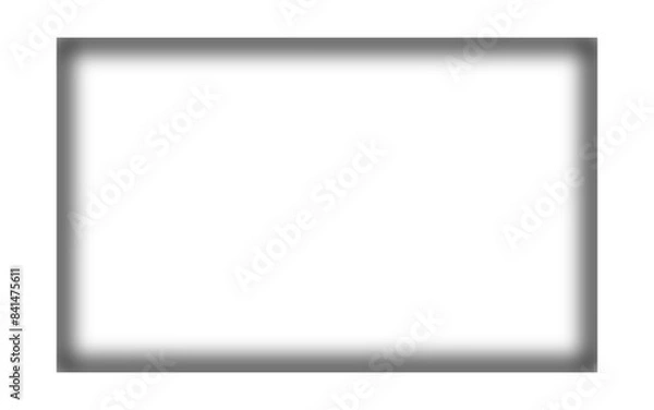 Obraz Grain rectangle frame. Noise dot pattern boundary. Grunge geometric texture. Isolated vector template for banner. png format