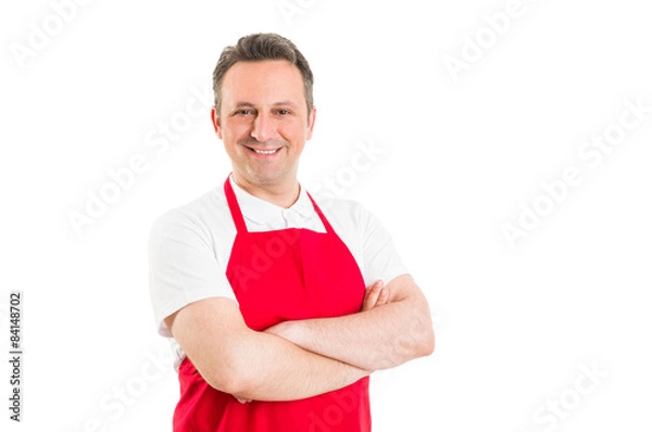 Obraz Confident hypermarket employee