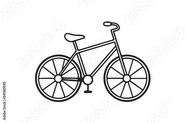Obraz cycle silhouette vector art